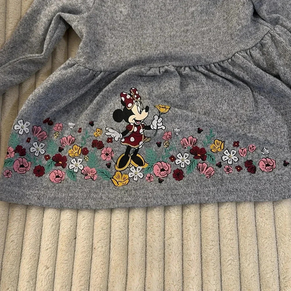 Disney -  Minnie Mouse - long sleeve knit dress. Size 3-6 months - Picture 3 of 4